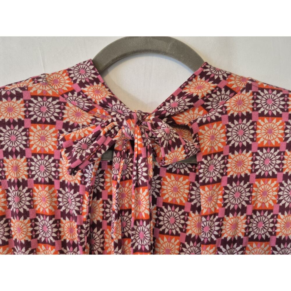 Free People Pink Geometric High-Neck Jumpsuit - Picture 11 of 13